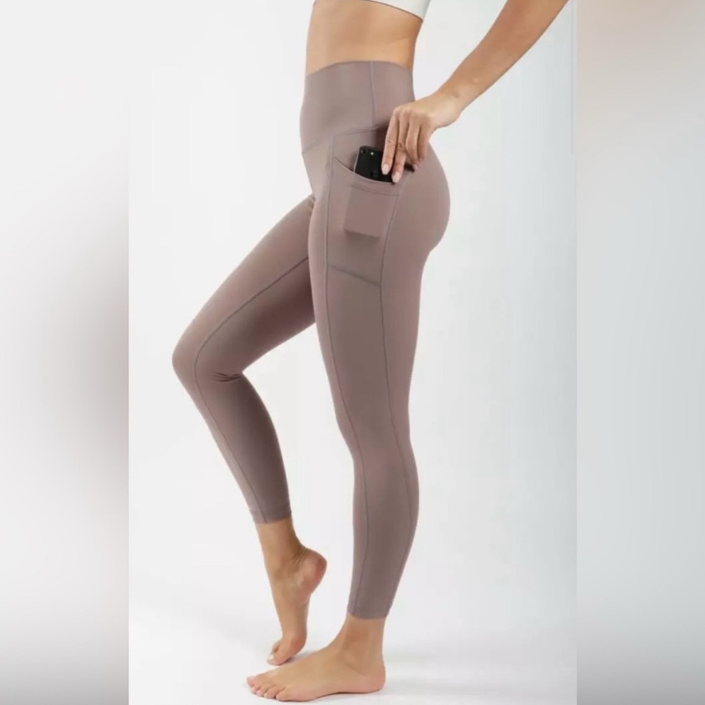 90 Degree By Reflex High-Waisted 7/8 ankle Leggings